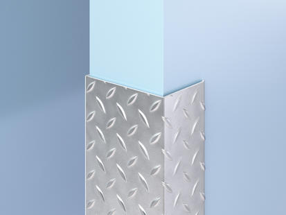 CGSD-50-EW Stainless Steel Diamond Plate End Wall Guard CGSD-50-EW Stainless Steel Diamond Plate End Wall Guard