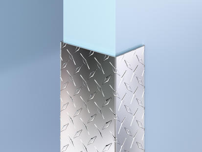 CGAD-51-EW Aluminum Diamond Plate End Wall Guard CGAD-51-EW Aluminum Diamond Plate End Wall Guard
