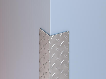 CGSD-55 Stainless Steel Diamond Plate Corner Guard CGSD-55 Stainless Steel Diamond Plate Corner Guard