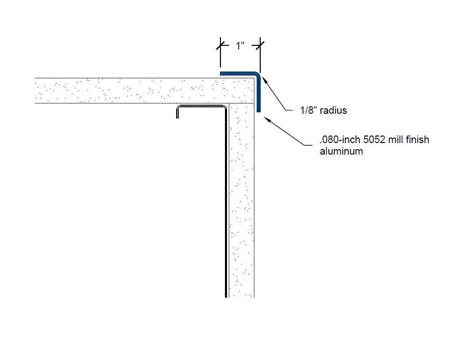 CG-400 | 1-inch wing; 90-deg; 1/8-inch radius-Specifications